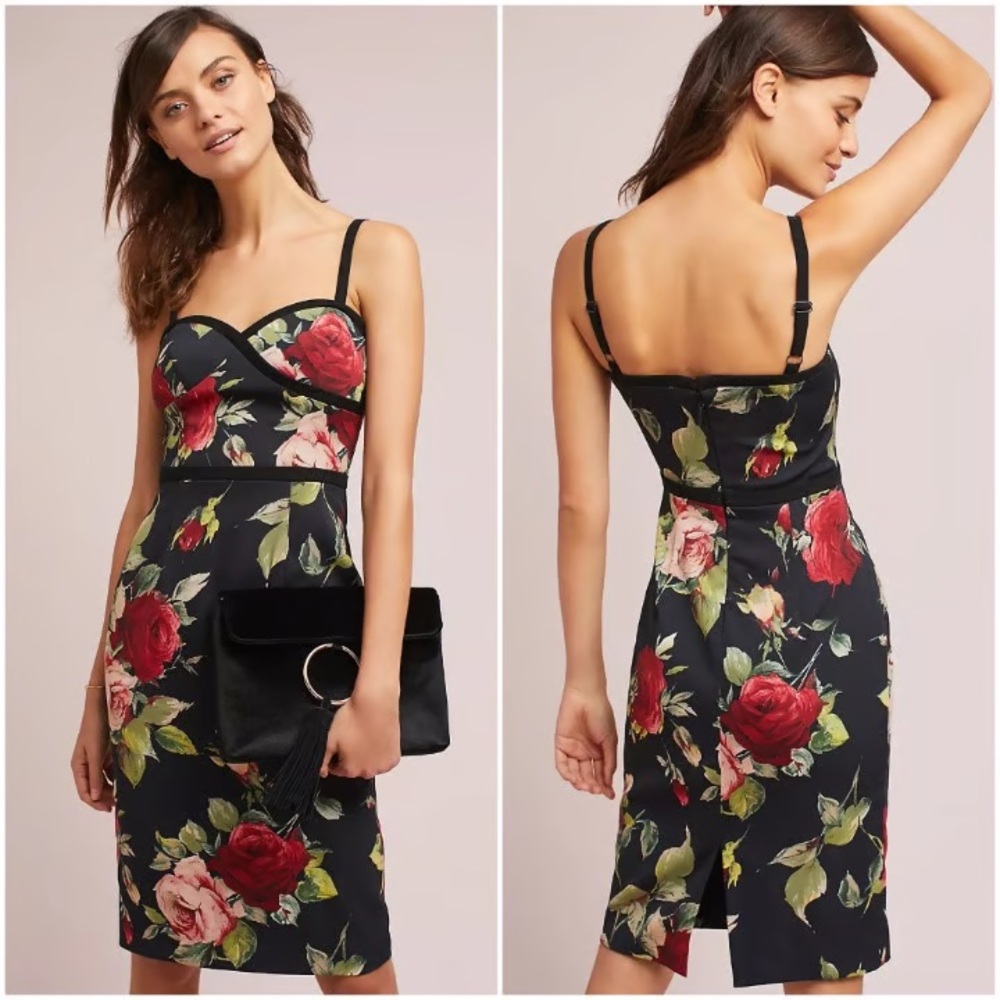 Black Halo Floral Daria Dress